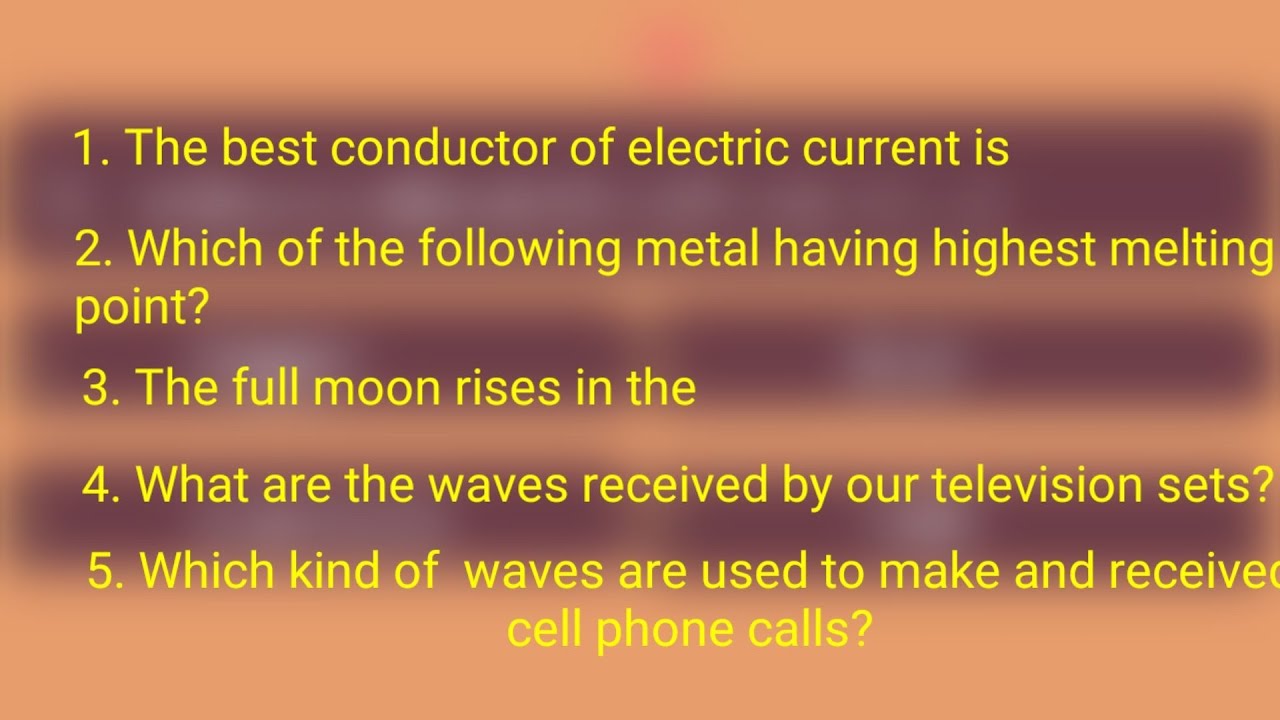 General science part - 2