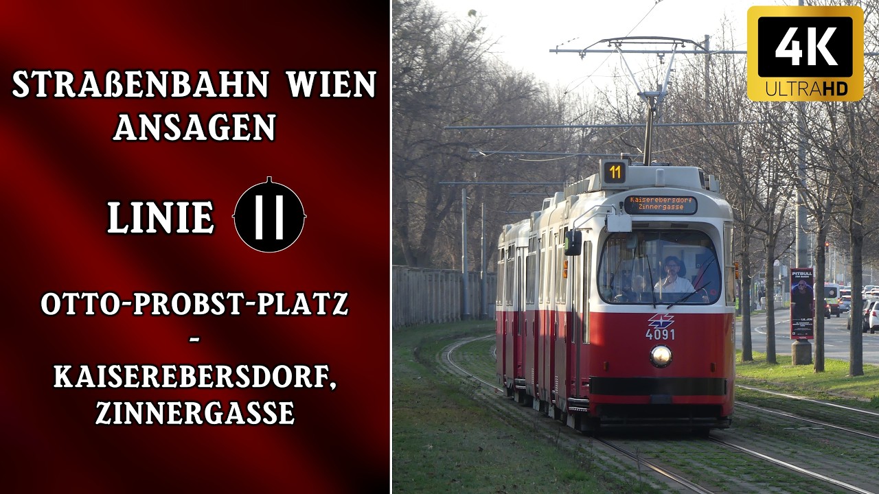 Linie 11 Wien Ansagen – Kaiserebersdorf, Zinnergasse – Otto-Probst-Platz | Wiener Grantler