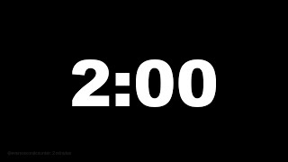 2 minutes  [120 secs] clock timer countdown || Alarm Focus