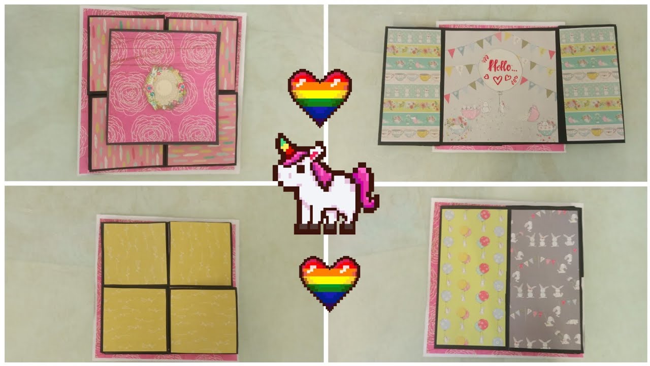 Flip Flap Photo Album tutorial/Cards for scrapbook/Scrapbook card idea