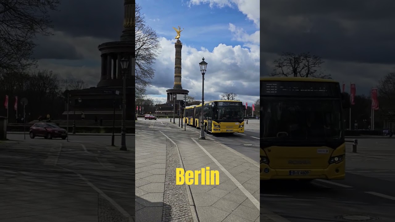 Victory Column Berlin: Iconic Landmark & Bus Stop Vibes! 🇩🇪🚌 