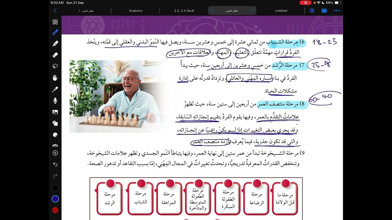 الوحدة 3 الدرس 1  الجزء الثاني ما تعريف النَّّمو وما هدفه …؟ #2008 علم النفس والاجتماع |