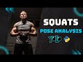 Squat Pose Analysis using @Ultralytics  #yolo11 |  GYM AI Trainer
