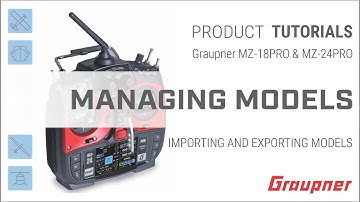 How to import and export models on the Graupner mz-18PRO and mz-24PRO HoTT Radio