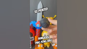 3D Printed Airless Ping Pong Ball?! #3dprinting