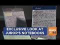 Juror shares notebooks from christopher clements mistrial