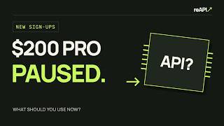 ChatGPT Paused $200 Pro Sign-Ups. Should You Use an API