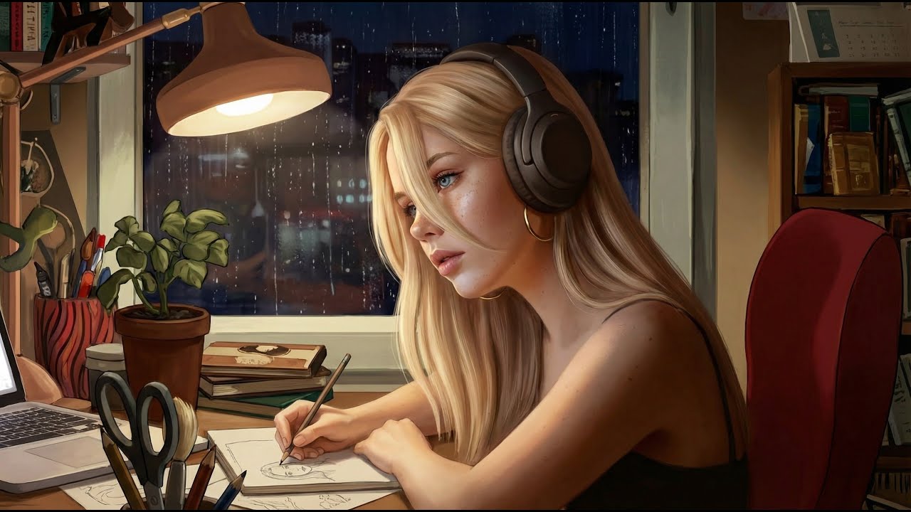 Late Night Sketching ✏️ Short - Lo-Fi - Sleep - Relax  