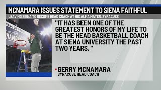 Gerry Mcnamara Issues Statement On Departure From Siena