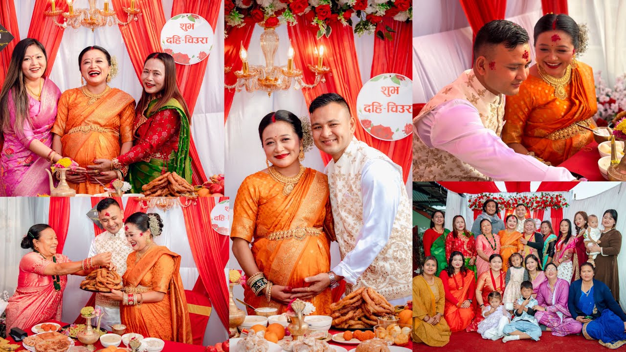 [ Newari Culture❣️] Dahi Chiura Ceremony Celebrating Our Special Moment: ❣️🥰