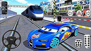 Lighting McQueen Bugatti Vs Bullet Train -3D Driving Class Android Gameplay !  Android Game- 2025