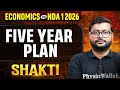NDA Economics : Five Year Plan ✅ Economics for NDA 2026 🎯NDA (I) Shakti 2026 | NDA GAT | NDA Exam