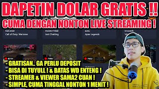 DAPET DOLAR & CRYPTO GRATIS CM DGN NONTON STREAMING, CARA MENGHASILKAN UANG DARI INTERNET DI REWARDY
