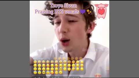 troye sivan praise bts vocals💜✨