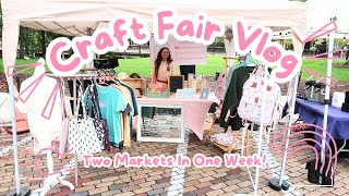 Two Markets In One Week | Craft Fair Setup | Small Business Owner | Vendor Market | Studio Vlog #25