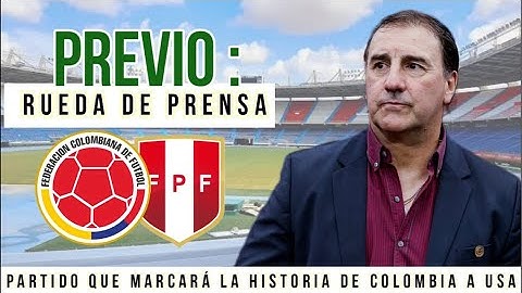 ¡Rueda de prensa desde Barranquilla ! Lucho Díaz junto a Néstor Lorenzo