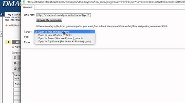 Blackboard Wiki - Inserting Links to webpages