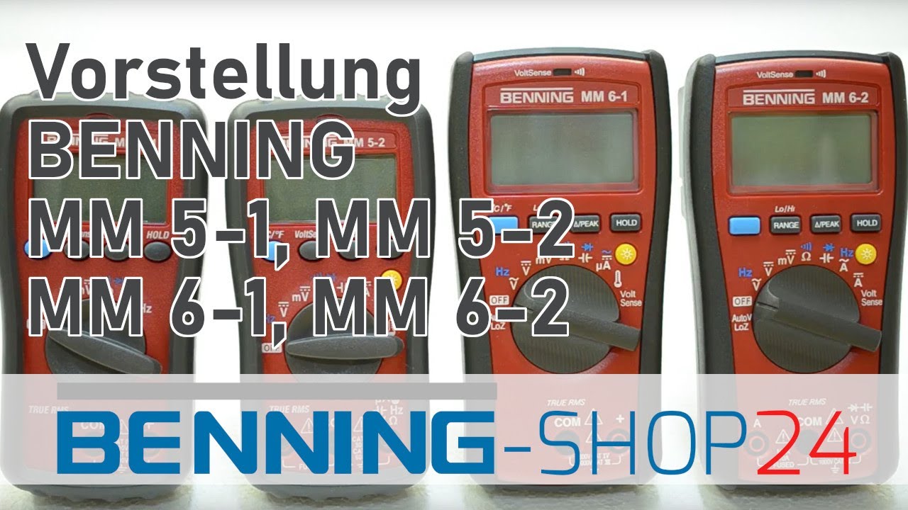 BENNING MM3  BENNING Multimeter digital U,I,R,C,f, buzzer CATIII