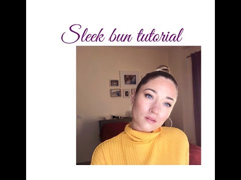 Sleek top bun tutorial ; J Lo inspired hairstyle