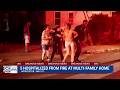 Woman arrested at chaotic scene of Worcester house fire that left 5 people hospitalized