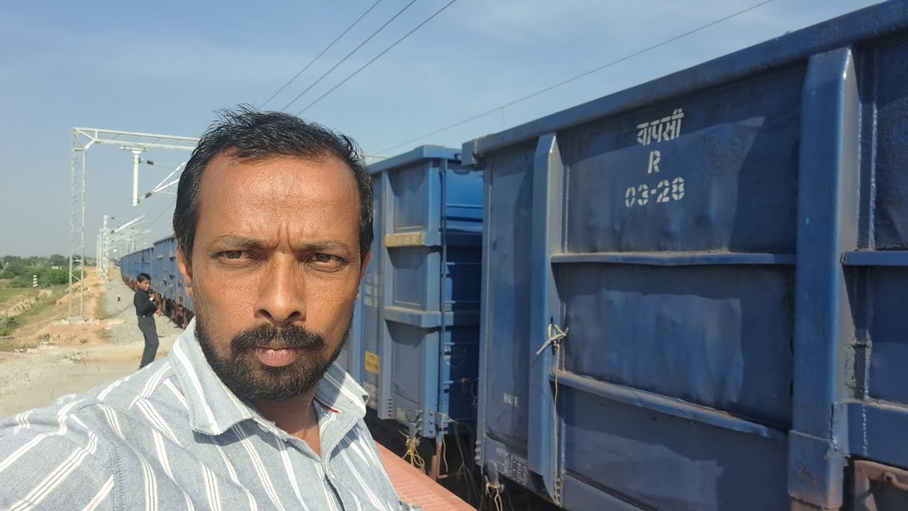 Goods train daily run current work in 🤣progress 😭 makthal railway