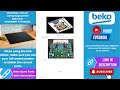 BEKO cooker top induction hob HII64400MT workshop manual error fault codes, dismantling
