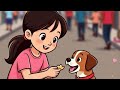 The Kind Girl and the Stray Dog।Kids bedtime story in english।kids simba show