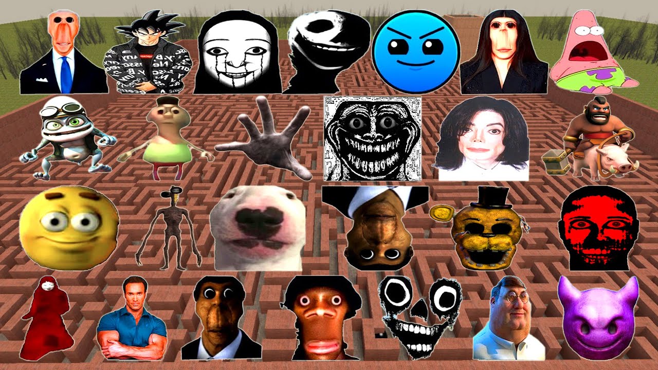 Too Much Nextbot And Nicos Nextbots In MAZE! Garry's Mod