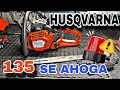 MISIÓN IMPOSIBLE!! Motosierra Husqvarna 135.No arranca,se ahoga,etc, etc....