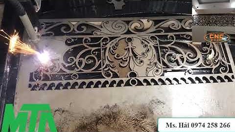 Máy cắt Plasma CNC MTA cắt bản mã đẹp như laser