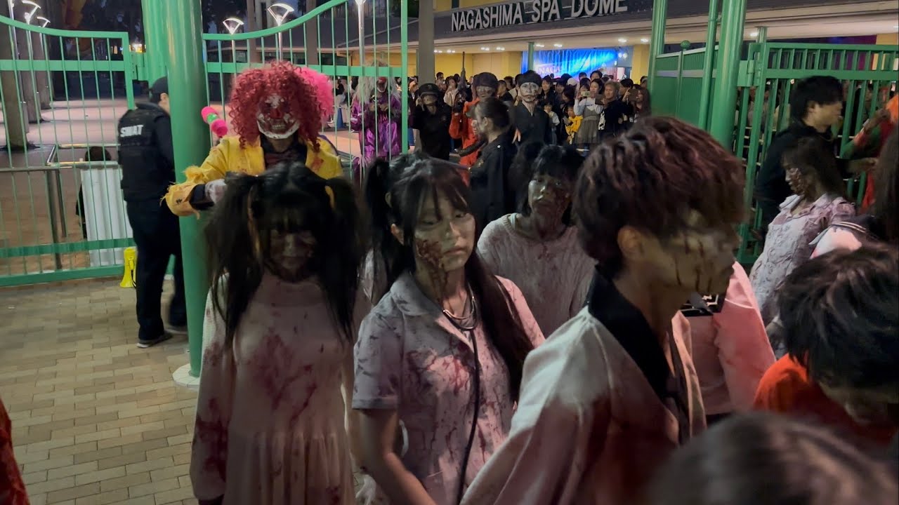 【ナガシマスパーランド】東海地区最大級のゾンビパーティ！　ナガシマ ゾンビアイランド2024（ナガハロ）2024/10（4K HDR ）