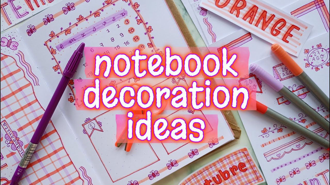 WAYS TO MAKE PRETTY NOTES (5) 🌷 Creative Ideas for Titles, Borders and ...