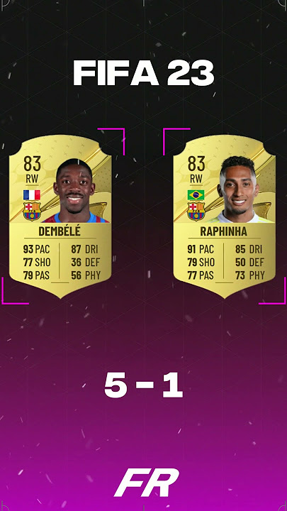 DEMBELE vs. RAPHINHA | FC Ratings 🌟 #eafc #fifa #fifaratings