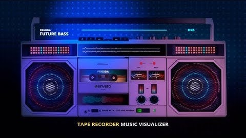 Tape Recorder Music Visualizer | After Efects Project Files - Videohive template