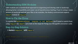 Fixing the ReferenceError: require is not defined in MongoDB Connections