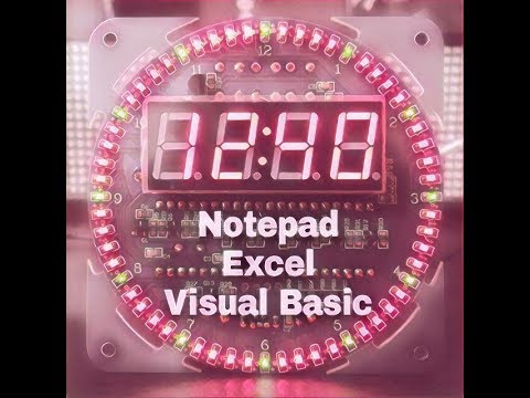 How to make digital clock in pc