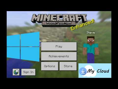 Minecraft modificado para Windows 10 Mobile com interfa 