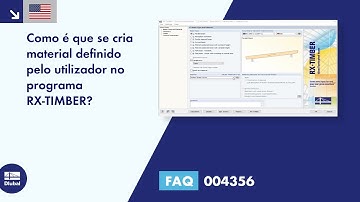 [EN] [PT] FAQ 004356 | Como é que se cria material definido pelo utilizador no programa RX‑TIMBER?