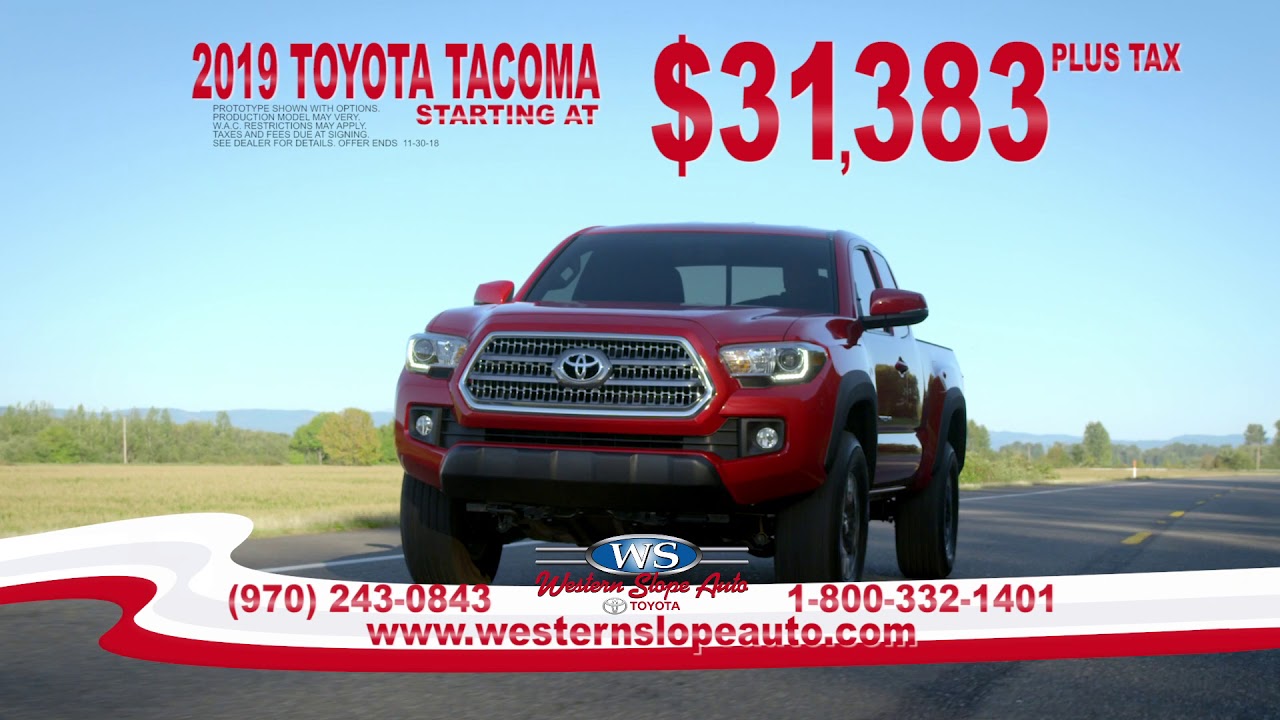 Western Slope Toyota November Sales Event YouTube