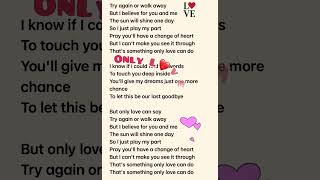 🎧Only Love❤️~Trademark #onlylove #trademark #songlyrics #lyrics #shorts #lovesong #2000hits #2000s