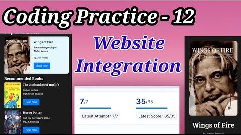 Coding Practice - 12 | Website Integration | CCBP | NXTWAVE.......!