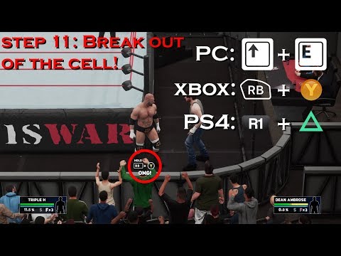 How To BREAK OUT OF HELL IN A CELL WWE2K18 Tutorial/Help Guide [NEW/UPDATED]