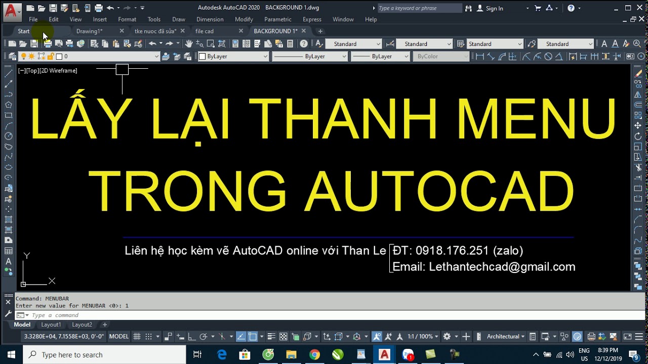 Thanh menu CAD là một phần quan trọng trong quá trình sử dụng phần mềm AutoCAD. Năm 2024, hãy xem hình ảnh liên quan để tìm hiểu cách sử dụng các menu và phím tắt dễ dàng hơn, giúp cho công việc của bạn trở nên hiệu quả hơn.