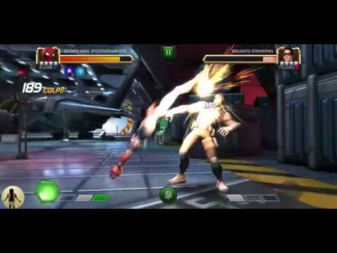 sharkboy y lavagirl Stark Enhanced Spidy full sinergies with Blade vs Realm of Legends Marvel Contest of Champions