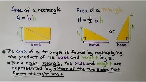 6th Grade Math 13.2a, Finding the Area of a Triangle