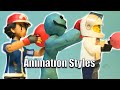 Different Animation Styles Same Actions - Stop Motion Experiment