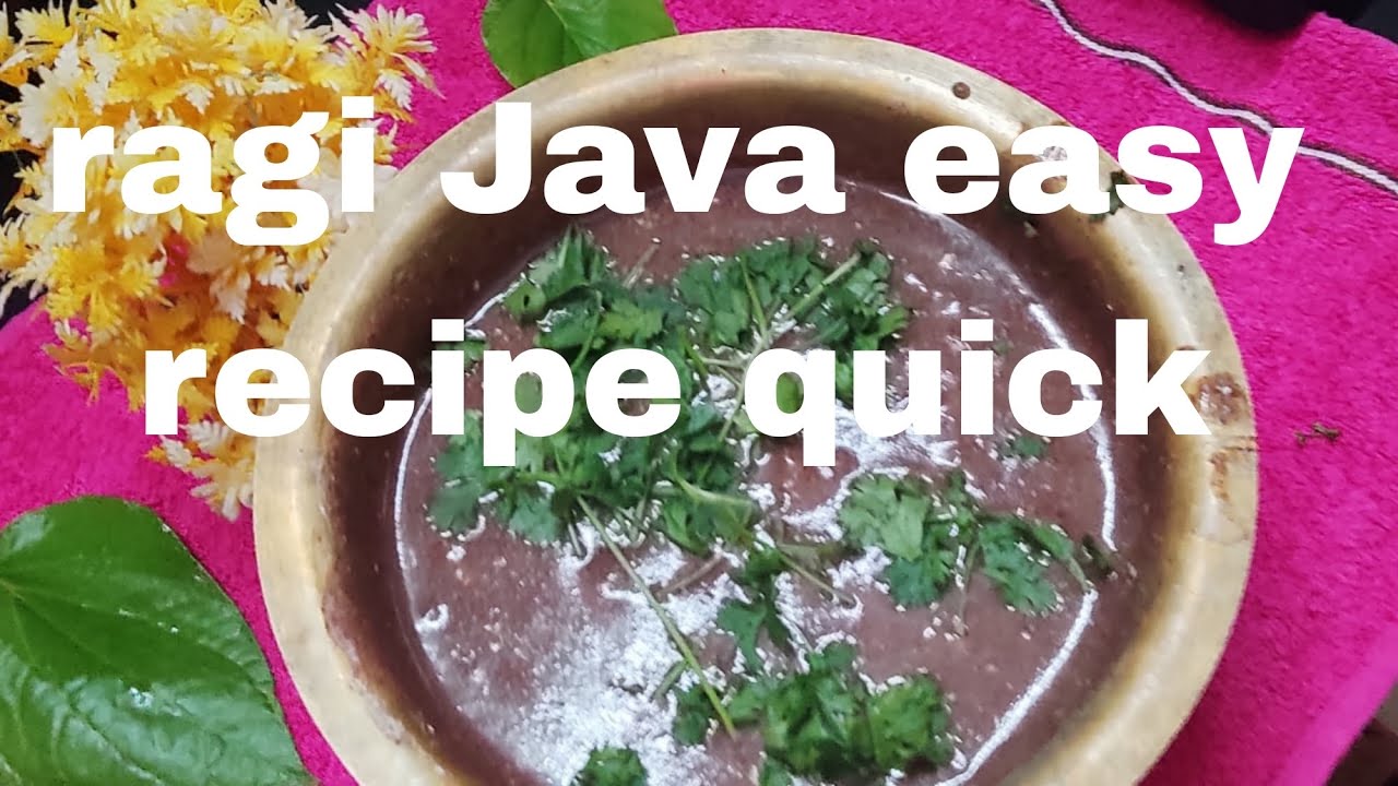 Quik ready easy recipe healthy ragi Java 🪷👫 - YouTube