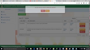 internship portal management system