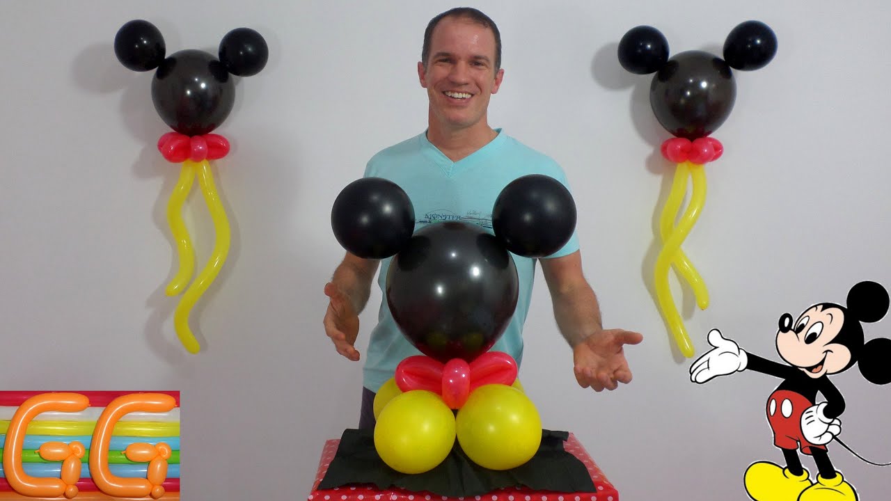 engranaje tifón Opcional Mickey Mouse Centerpieces - YouTube