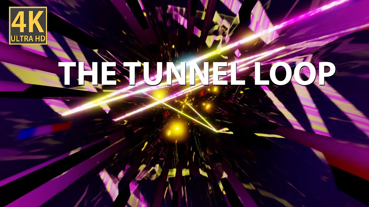 👍VJ Loops 4k [ LASER TUNNEL ] Background Animation